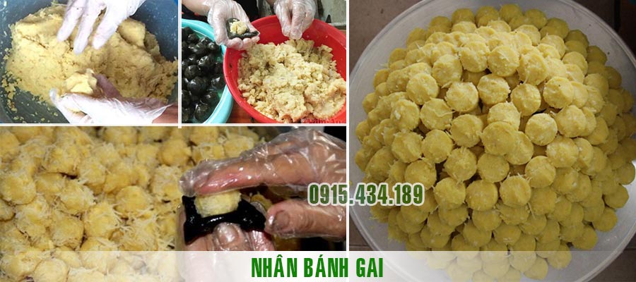nhân bánh gai đậu xanh
